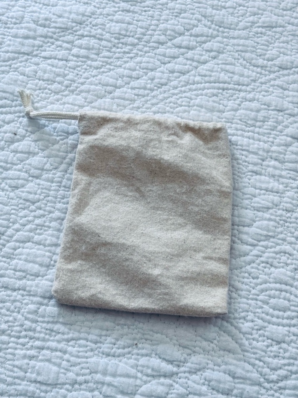 ❗️J. Crew Natural Beige Drawstring Pouch Jewelry - Picture 3 of 3